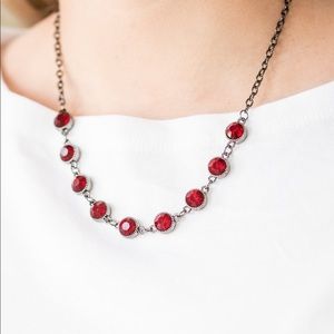 Paparazzi necklace and earrings